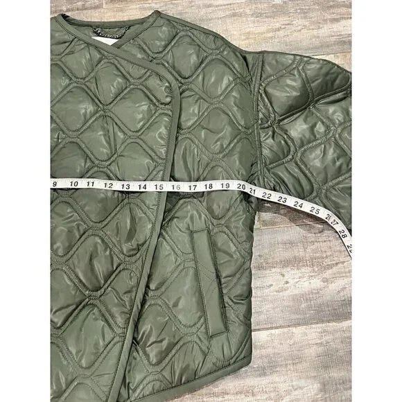 New With Tags $495 A.L.C. Emory Jacket Army Green Medium - Picture 3 of 13